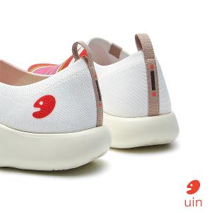 uin 西班牙原創設計 女鞋 帆布鞋 懶人鞋 愛心碰撞彩繪休閒鞋W1711500