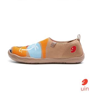 uin 西班牙原創設計 男鞋 帆布鞋 懶人鞋 加勒比海灘彩繪休閒鞋M1010861