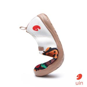 uin 西班牙原創設計 女鞋 帆布鞋 懶人鞋 快樂漢堡彩繪休閒鞋W1011465