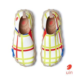 uin 西班牙原創設計 女鞋 帆布鞋 懶人鞋 蒙德里安 紐約之城1彩繪休閒鞋W1711439