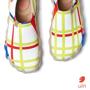 uin 西班牙原創設計 女鞋 帆布鞋 懶人鞋 蒙德里安 紐約之城1彩繪休閒鞋W1711439