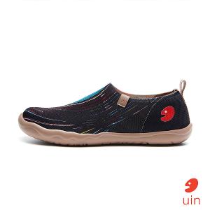 uin 西班牙原創設計 男鞋 帆布鞋 懶人鞋 星空漣漪彩繪休閒鞋M1010868