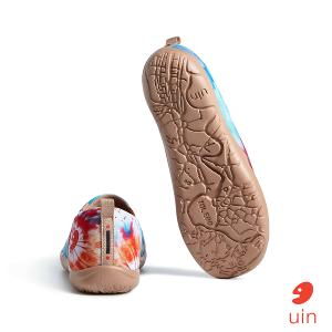 uin 西班牙原創設計 女鞋 帆布鞋 懶人鞋 耀斑之光彩繪休閒鞋W1011487