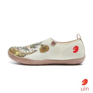 uin 西班牙原創設計 女鞋 帆布鞋 懶人鞋 莎士比亞 仲夏夜之夢2彩繪休閒鞋W1011429