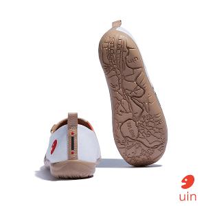 uin 西班牙原創設計 女鞋 帆布鞋 懶人鞋 花鳥彩繪休閒鞋W1010608