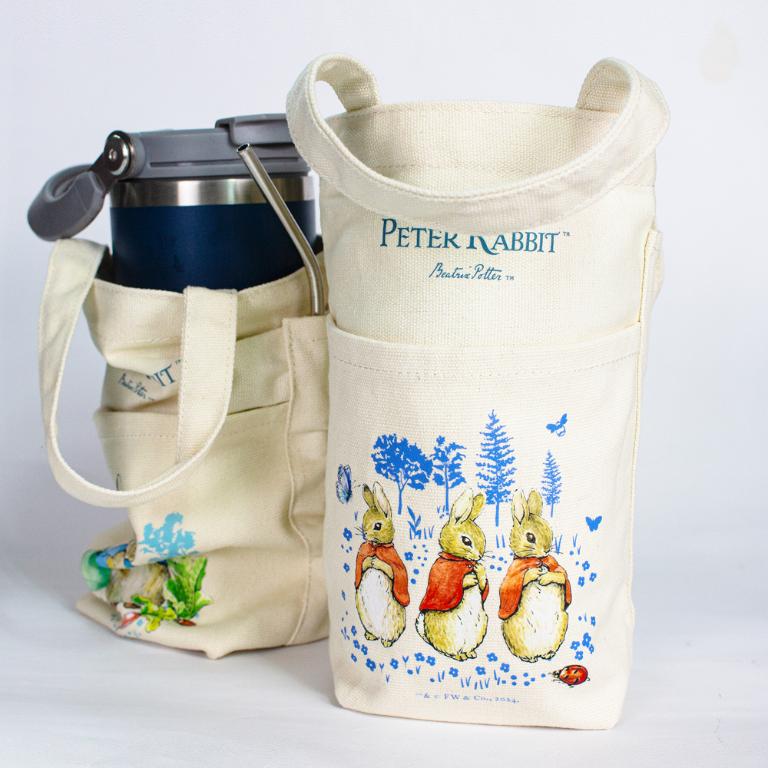 PETER RABBIT 比得兔環保飲料提袋(水壺袋/飲料袋/冰霸杯提袋)2入