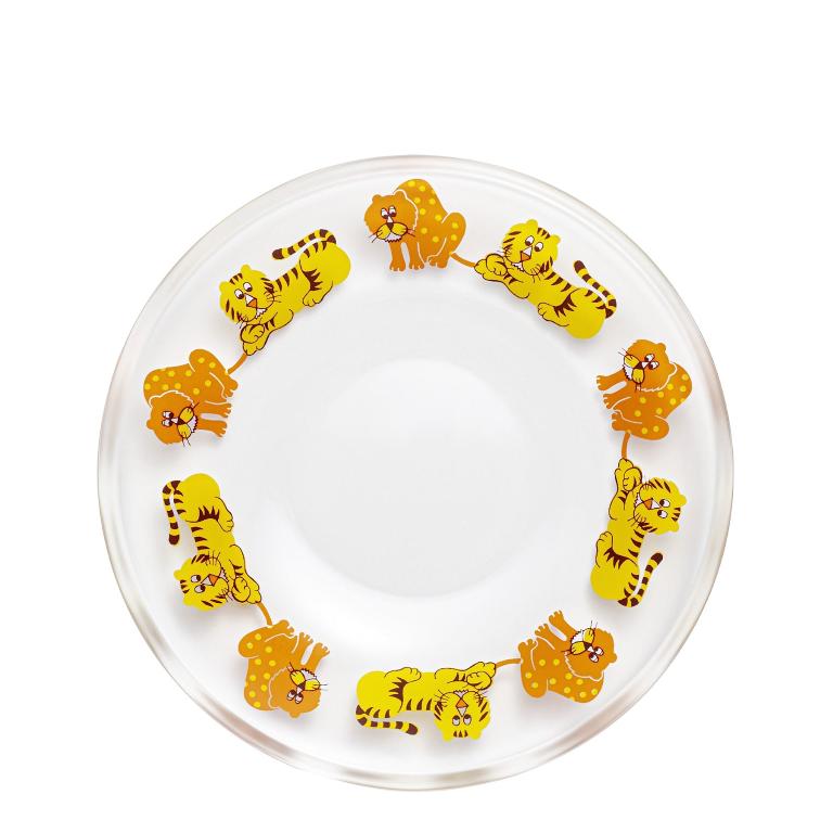 石塚硝子 昭和復古透明玻璃小碟12cm