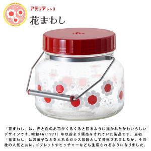 石塚硝子 昭和復古圓形玻璃儲物罐1L(無勺)