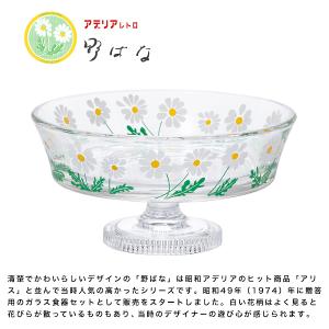 石塚硝子 昭和復古玻璃淺型高腳甜品杯225ml