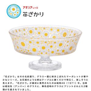 石塚硝子 昭和復古玻璃淺型高腳甜品杯225ml