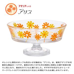 石塚硝子 昭和復古玻璃淺型高腳甜品杯225ml