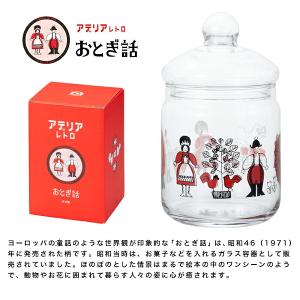 石塚硝子 昭和復古玻璃儲存罐附蓋680ml