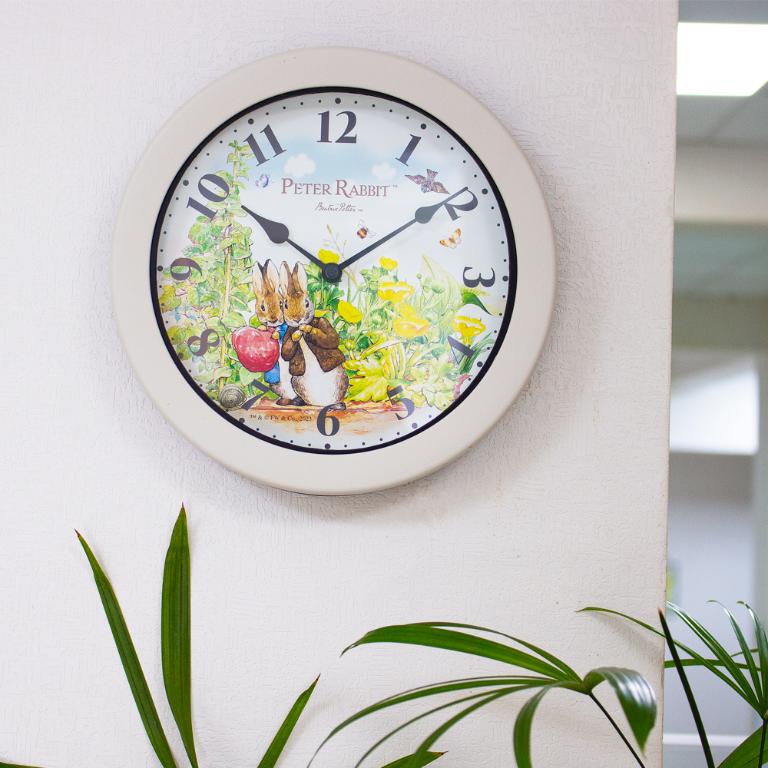 Peter Rabbit 比得兔 時鐘-比得兔與班傑明
