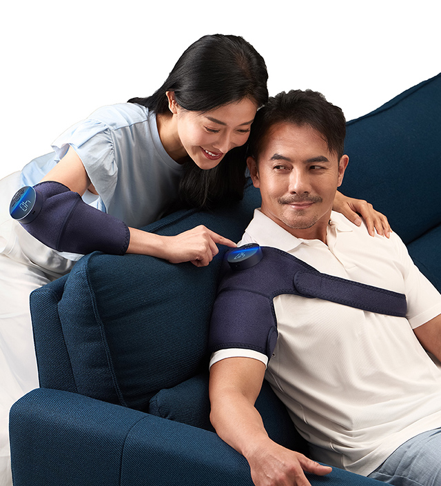 輝葉 震關健 KNEEBUZZ(多功能石墨烯熱感按摩器)/2入組 (HY-762-BU-D)