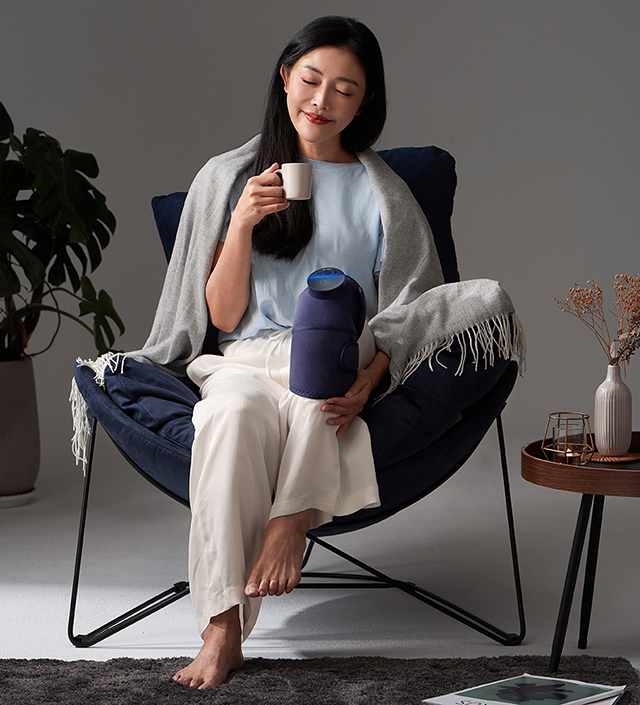 輝葉 震關健 KNEEBUZZ(多功能石墨烯熱感按摩器)/2入組 (HY-762-BU-D)