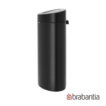Brabantia TOUCH BIN NEW 半月式按壓垃圾桶40L-尊爵黑