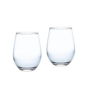 東洋佐佐木 蛋型玻璃杯 透明酒杯 325ml (2入組)