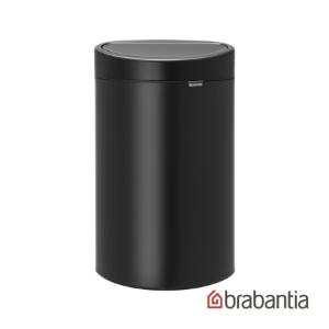 Brabantia TOUCH BIN NEW 半月式按壓垃圾桶40L-尊爵黑