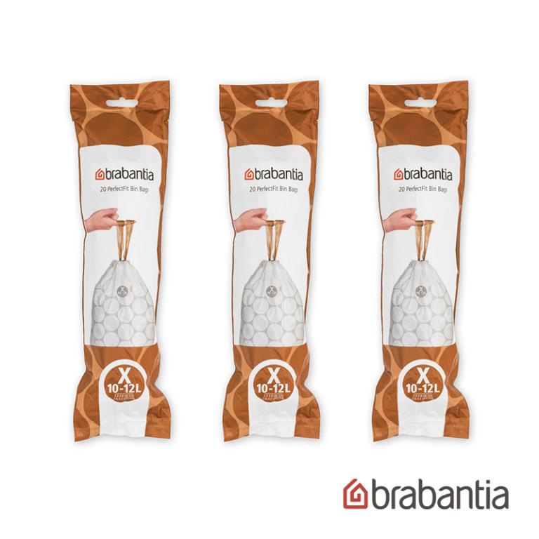 Brabantia BO系列垃圾袋(X型10-12L)-3件組(20入/包)