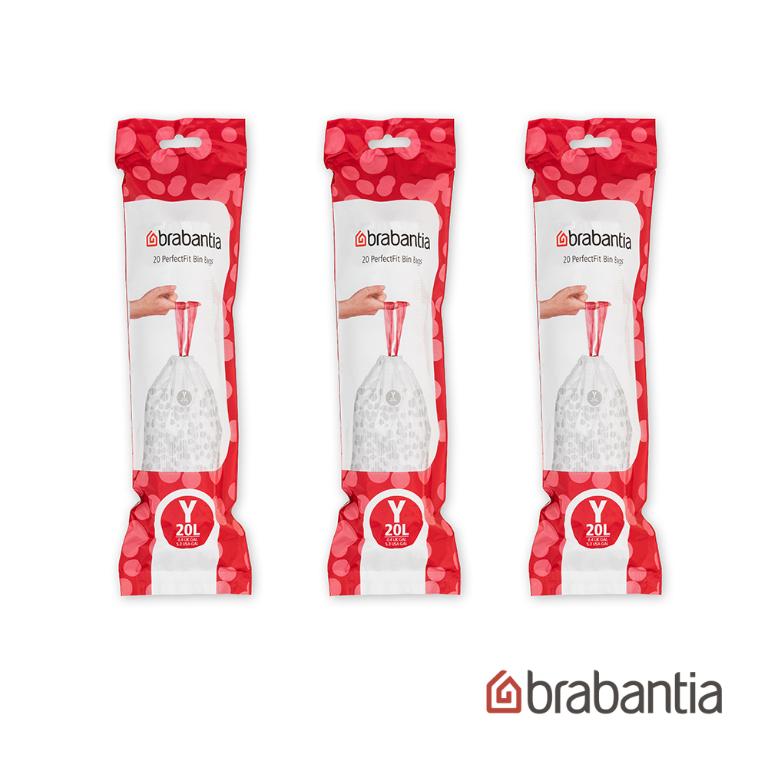 Brabantia 垃圾袋(Y型20L)-3件組(20入/包)