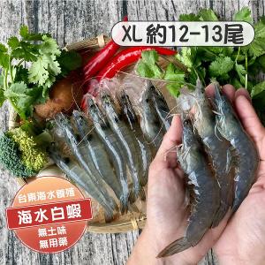 【蝦九鱻】台東海水白蝦 XL (300g)