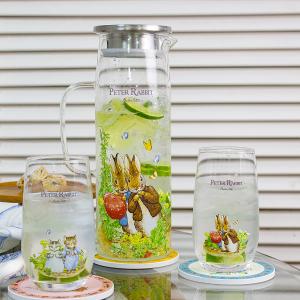 中秋獻禮_PETER RABBIT 比得兔 耐熱玻璃冷水壺及水杯3件組-綠野仙蹤