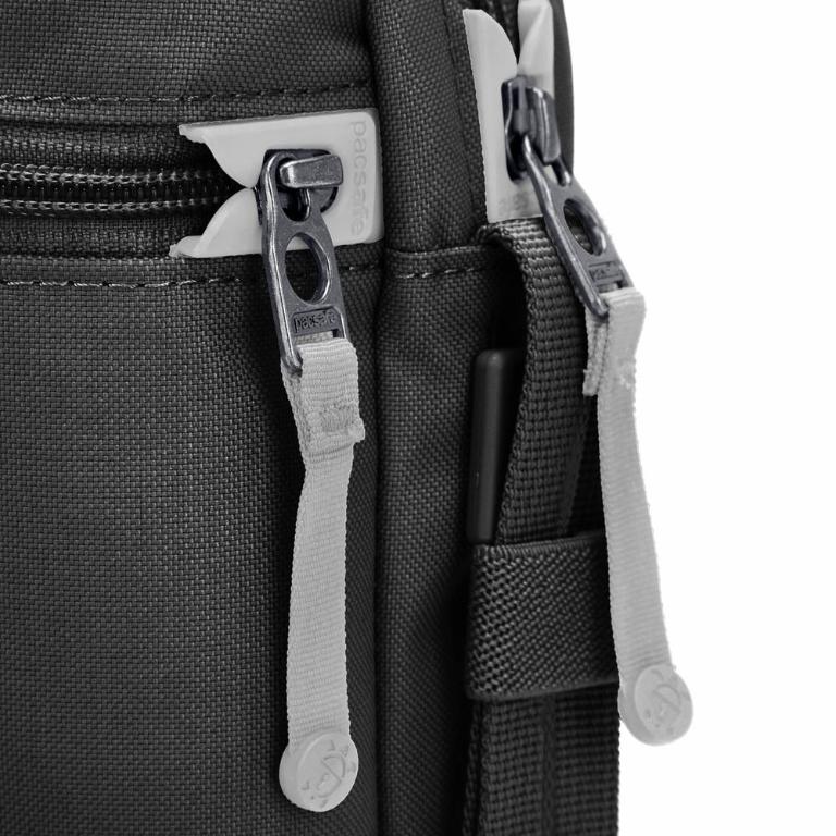 Pacsafe Go 隨行防盜斜背小方包 4.5L-黑色