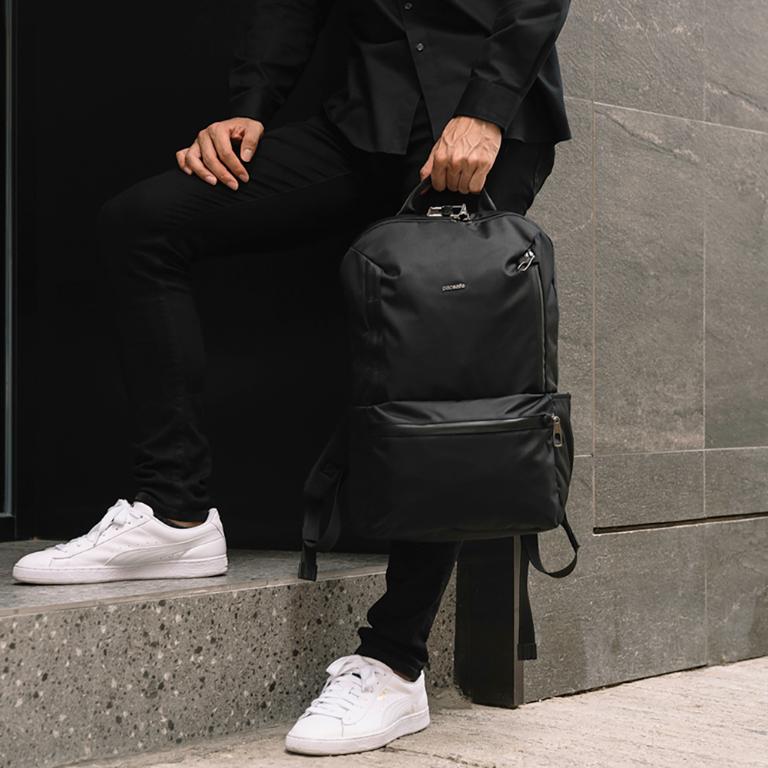 Pacsafe  X 城市系列 防盜後背包 (20L)-岩石灰