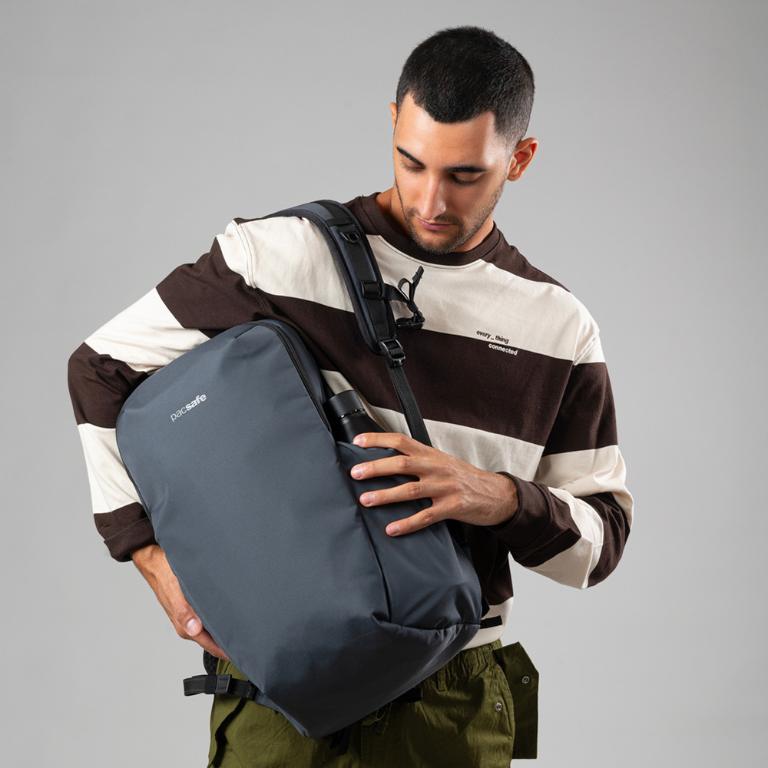 Pacsafe V 25L 城市探險防盜後背包 25L-岩石灰