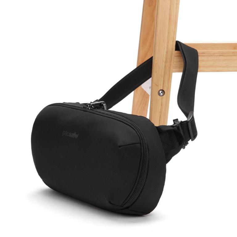 Pacsafe X 城市系列 防盜斜背胸腰包 5L-黑色