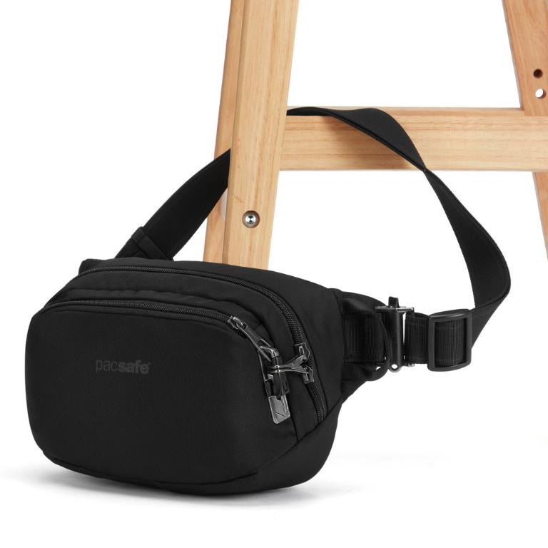 Pacsafe Vibe 100 防盜探險胸腰包 (4L)-黑色