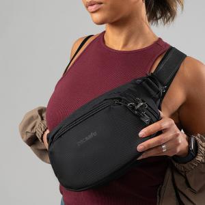 Pacsafe Vibe 100 防盜探險胸腰包 (4L)-黑色