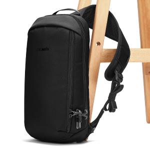 Pacsafe V 325 城市探險防盜斜背胸背包(10L)-黑色