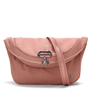 Pacsafe CX ECONYL®Fabric 防盜斜後背兩用包(5.5~8L)-玫瑰粉