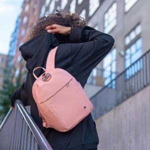 Pacsafe CX ECONYL® Fabric 防盜隨身後背包(8L)-黑色