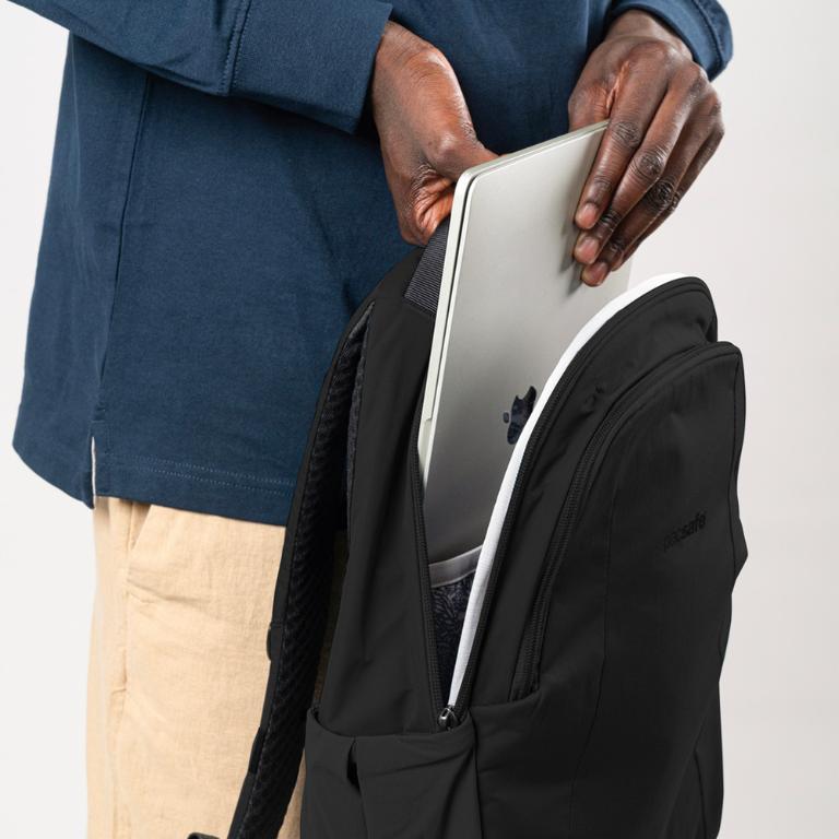 Pacsafe LS350 ECONYL® Fabric 都市防盜後背包(15L)-潮汐藍