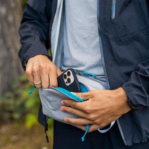 Pacsafe ECO 防盜側背胸腰包 (3.5L)-潮汐藍