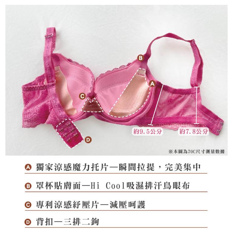 【思薇爾】撩波薔薇天使系列A-C罩涼感抗菌蕾絲集中包覆女內衣(花青藍)