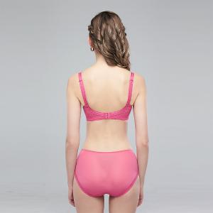 【思薇爾】撩波薔薇天使系列A-C罩涼感抗菌蕾絲集中包覆女內衣(薔薇粉)