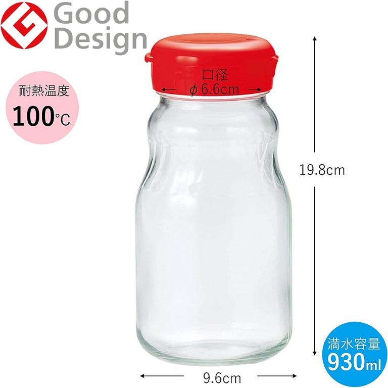 東洋佐佐木 透明玻璃醃漬儲物瓶930ml