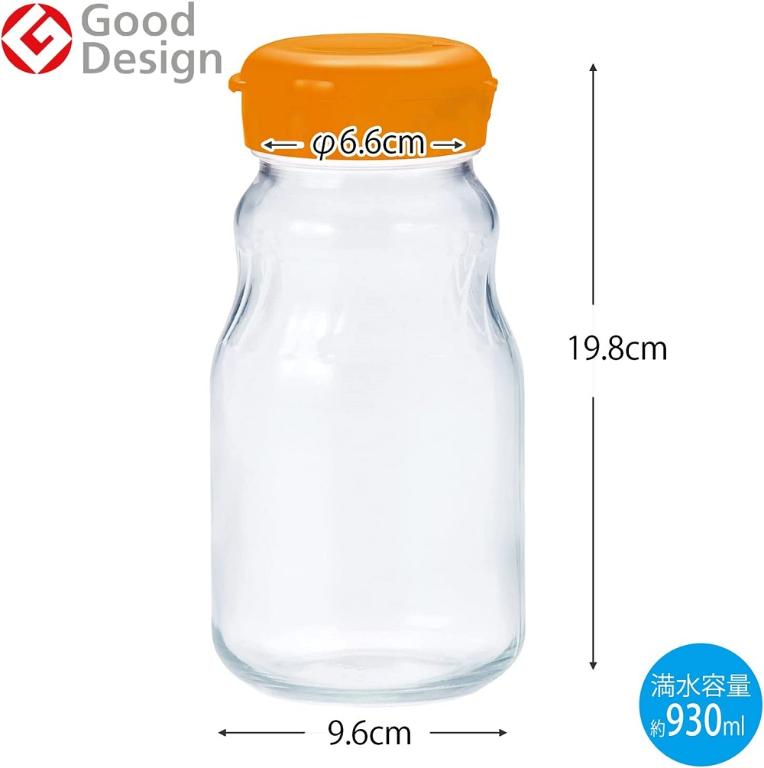 東洋佐佐木 透明玻璃醃漬儲物瓶930ml