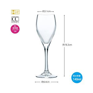 東洋佐佐木 HS杯口強化 質感玻璃香檳杯