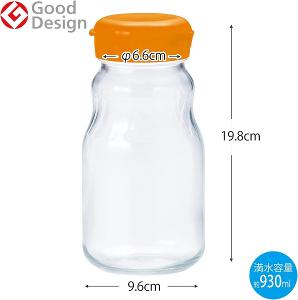東洋佐佐木 透明玻璃醃漬儲物瓶930ml