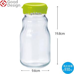 東洋佐佐木 透明玻璃醃漬儲物瓶930ml