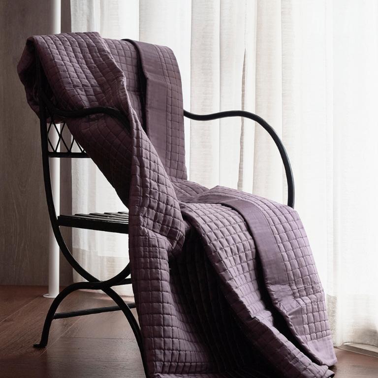 【ROYAL HOME】海藻紗涼被-紫紅