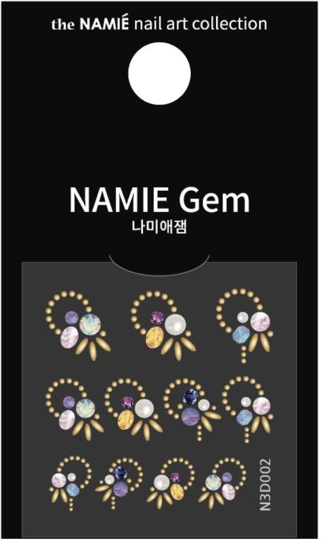 NAMIE Gem 美甲裝飾藝術貼紙 3D 001-009