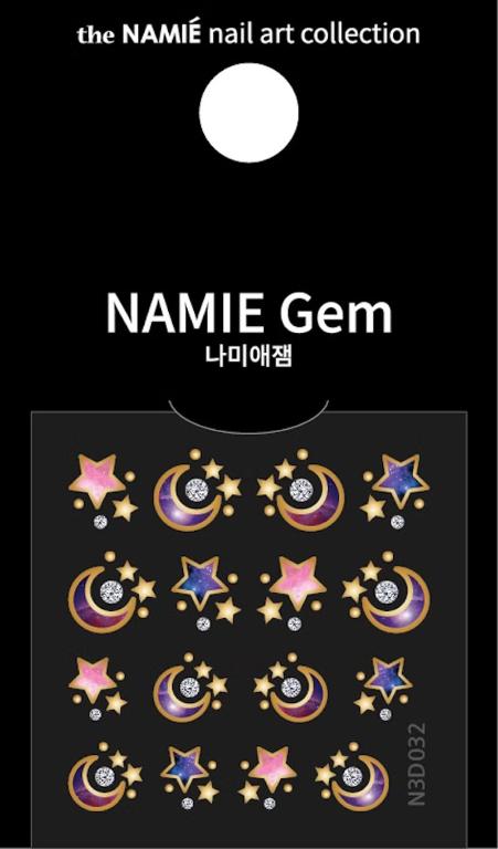 NAMIE Gem 美甲裝飾藝術貼紙 3D 028-036