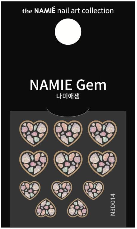 NAMIE Gem 美甲裝飾藝術貼紙 3D 010-018