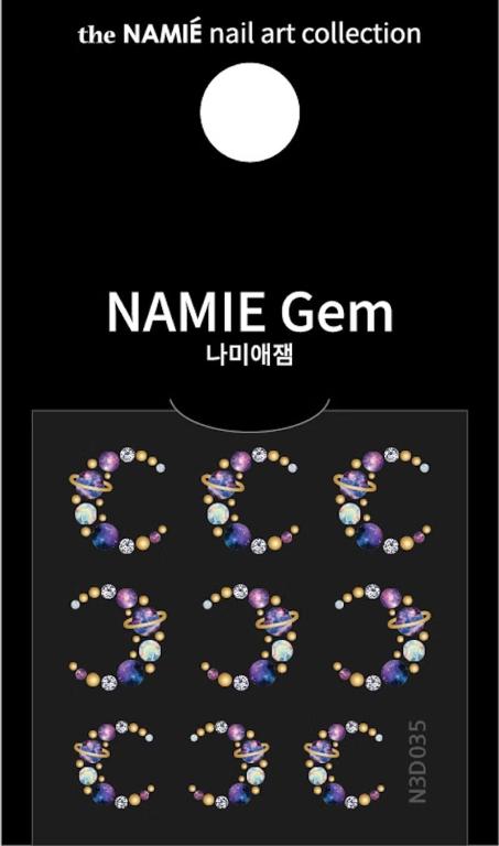 NAMIE Gem 美甲裝飾藝術貼紙 3D 028-036