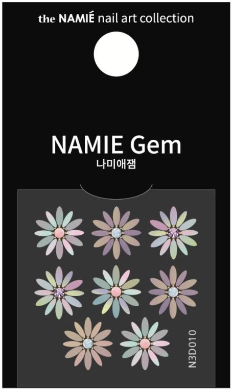 NAMIE Gem 美甲裝飾藝術貼紙 3D 010-018